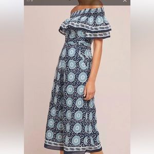 Kopal by Anthropologie jumpsuit off the shoulder size M